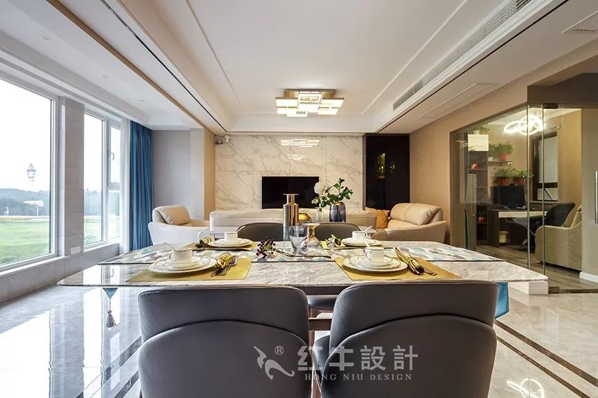 南京融僑觀邸120㎡現(xiàn)代簡(jiǎn)約--低調(diào)有質(zhì)感的家居美學(xué)03餐廳