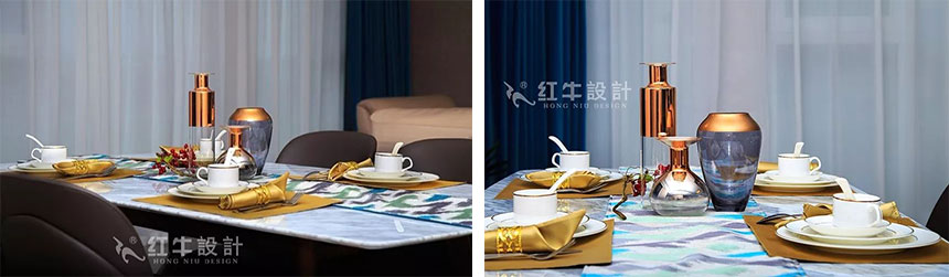 南京融僑觀邸120㎡現(xiàn)代簡(jiǎn)約--低調(diào)有質(zhì)感的家居美學(xué)05-06餐廳