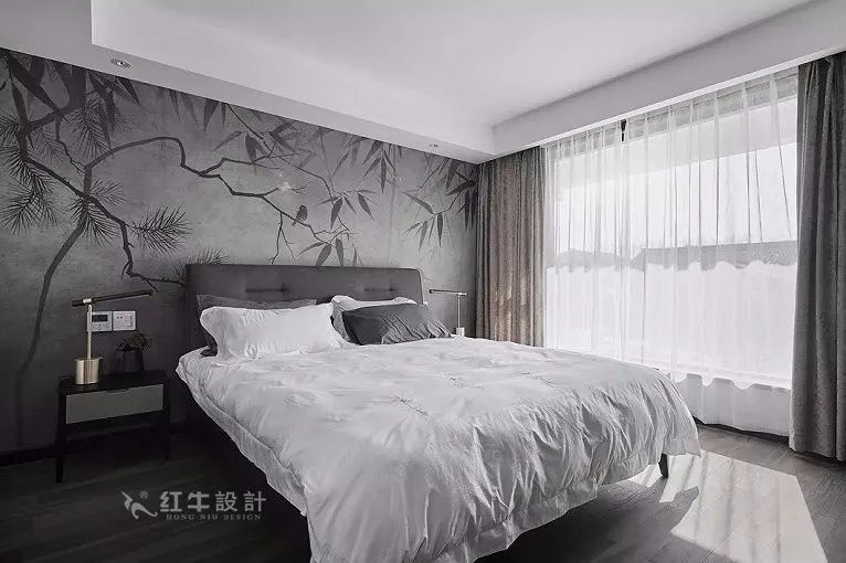朱明琪_紅牛設(shè)計(jì)--中垠紫金官邸105㎡（C3戶(hù)型）新中式風(fēng)格09效果圖欣賞_臥室