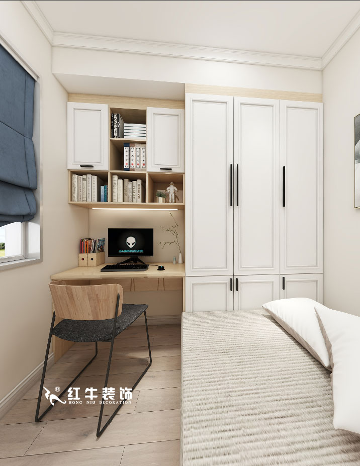 顧娟_金地都會意境118㎡現(xiàn)代風格--弧形沙發(fā)設(shè)計，獨特有創(chuàng)意！10書房設(shè)計+