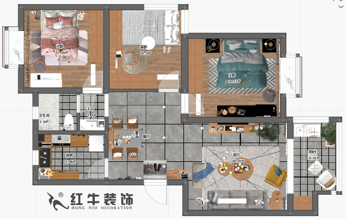 劉小勇_誠(chéng)品城65-103-100㎡-現(xiàn)代簡(jiǎn)約風(fēng)格00彩平圖
