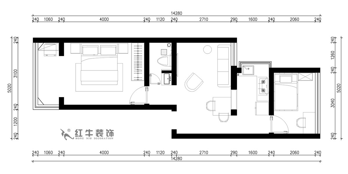 朱明琪｜富貴里3-乙單元-601-55㎡-現(xiàn)代簡(jiǎn)約風(fēng)格｜2室2廳1衛(wèi)｜老房裝修｜定制家｜全包14