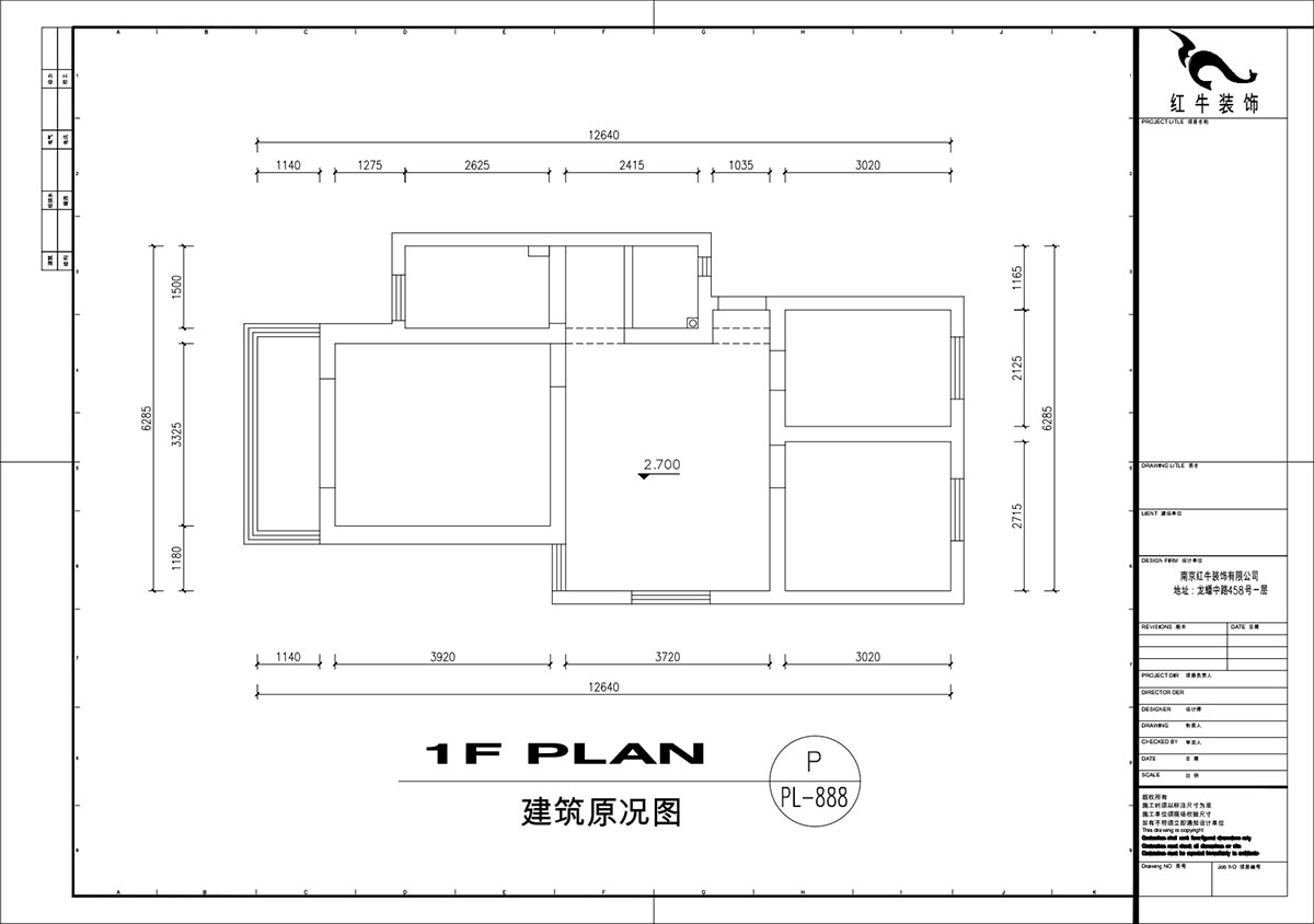 劉萍萍｜秦虹小區(qū)鶯虹苑12-56-701-78㎡-簡(jiǎn)歐風(fēng)格｜3室2廳1衛(wèi)｜老房裝修｜定制家｜全包12萬｜00_01建筑原況圖