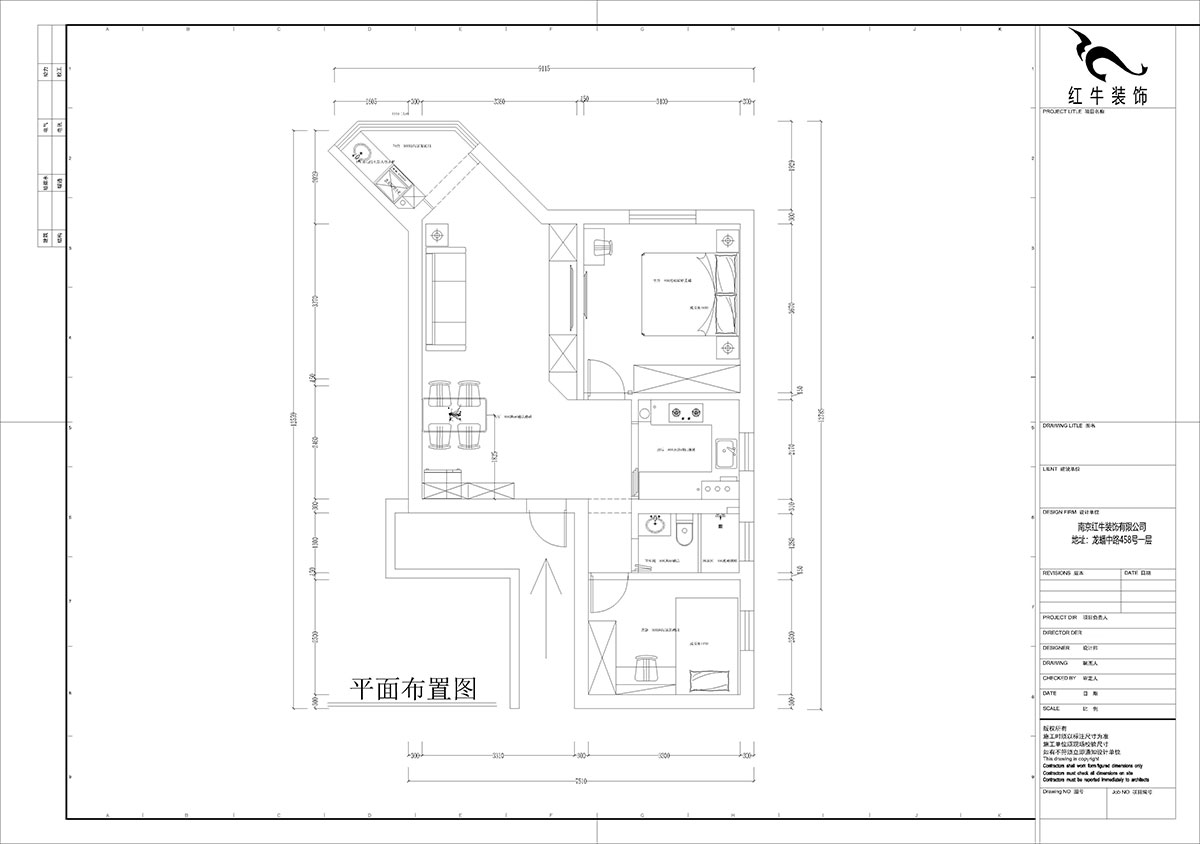 孟憲濤｜北門橋10號(hào)1508室-85㎡-現(xiàn)代簡(jiǎn)約風(fēng)格｜2室2廳1衛(wèi)｜老房裝修｜定制家｜全包12萬｜00_03平面布置圖