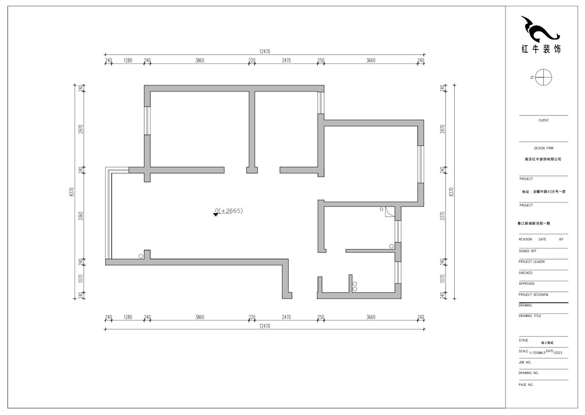 朱明琪｜春江新城新河苑一期8-3-510-94㎡-現(xiàn)代風(fēng)格｜3室2廳1衛(wèi)｜老房改造｜定制家｜全包12萬｜00_01原始結(jié)構(gòu)圖
