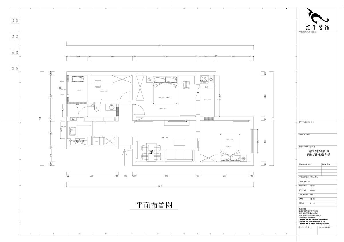 孟憲濤｜理工大121棟4-208-82㎡-現(xiàn)代簡(jiǎn)約風(fēng)格｜3室2廳1衛(wèi)｜老房裝修｜定制家｜全包12萬｜00_02平面布置圖