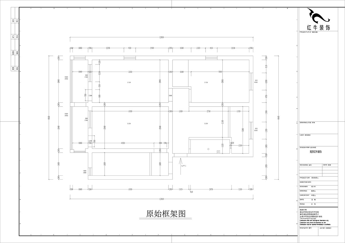 孟憲濤｜五老村24-201-100㎡-現(xiàn)代簡(jiǎn)約風(fēng)格｜3室2廳1衛(wèi)｜老房裝修｜定制家｜全包14萬｜00_01原始框架圖