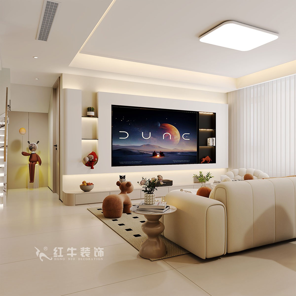 南京138㎡現(xiàn)代復(fù)式裝修，美學(xué)與家居共生！