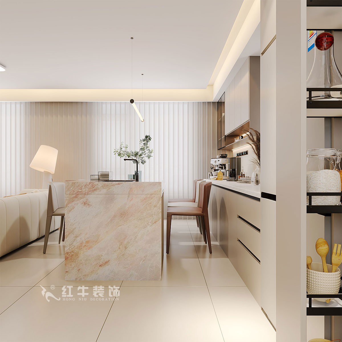 南京138㎡現(xiàn)代復(fù)式裝修，美學(xué)與家居共生！